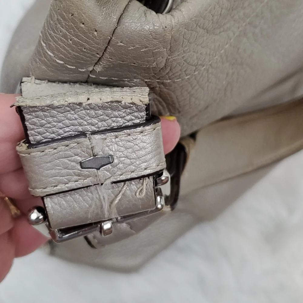 Coach metallic leather